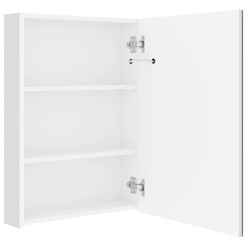 vidaXL Badkamerkast met Spiegel & LED Wit - 35% Korting!