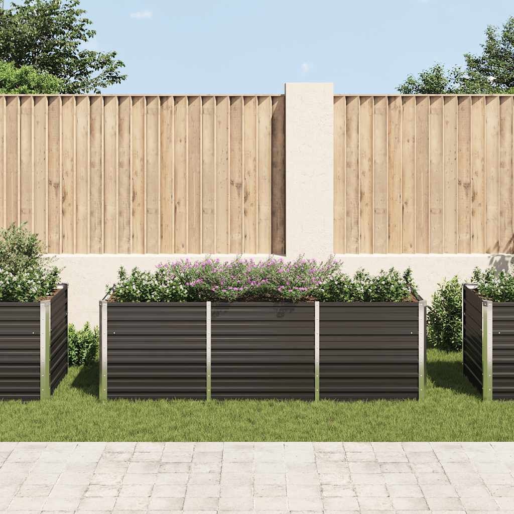 vidaXL Verhoogde Plantenbak 240cm Antraciet - 35% Korting!