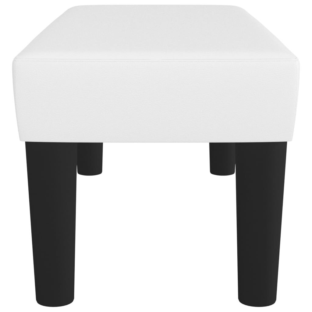 VidaXL Bankje Wit Kunstleer 70cm - 35% Korting!