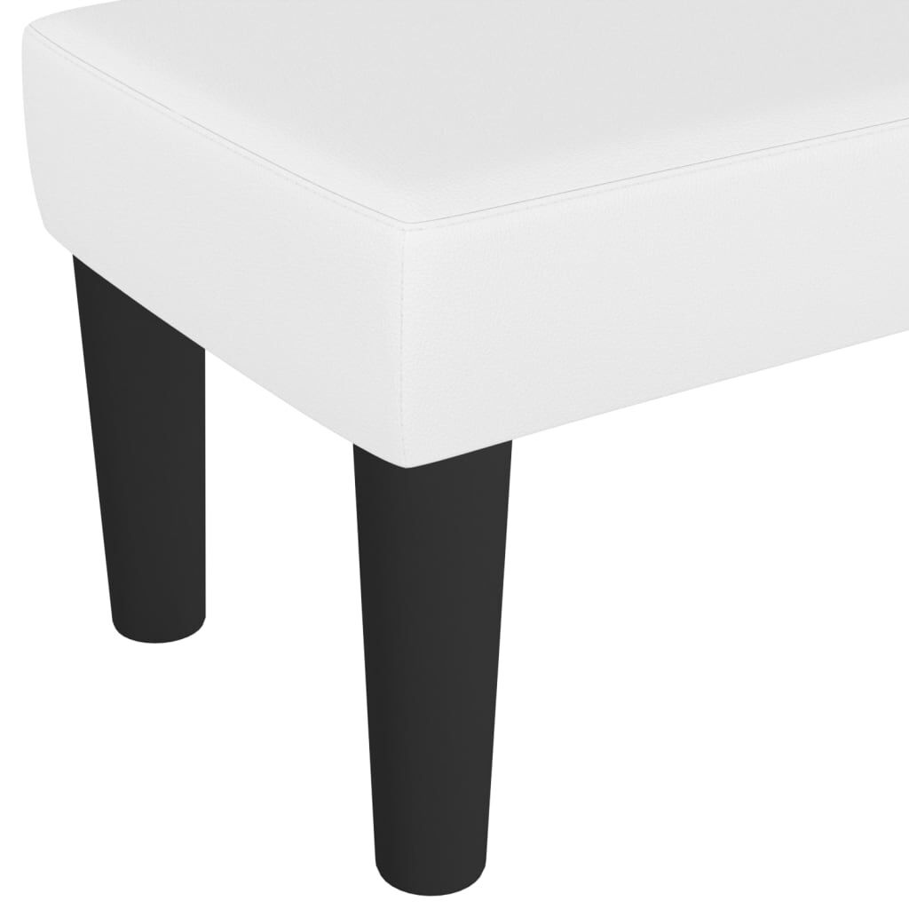 VidaXL Bankje Wit Kunstleer 70cm - 35% Korting!