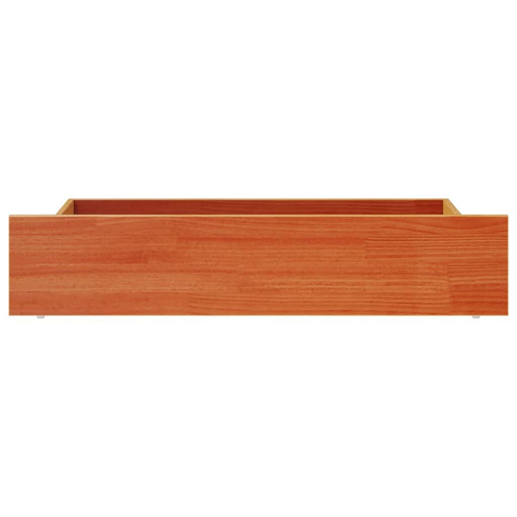 vidaXL Bedlades Grenenhout Wasbruin 4 st -35% Korting!