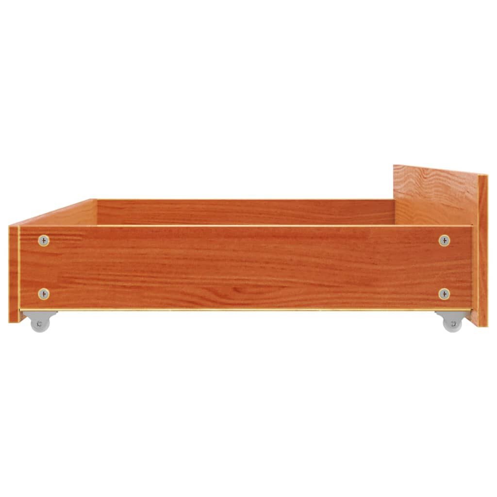 vidaXL Bedlades Grenenhout Wasbruin 4 st -35% Korting!
