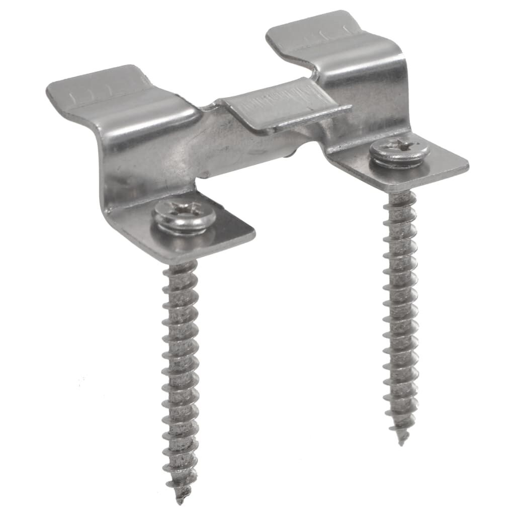 vidaXL Terrasplankklemmen RVS (100 st) + Schroeven - 35% Korting!
