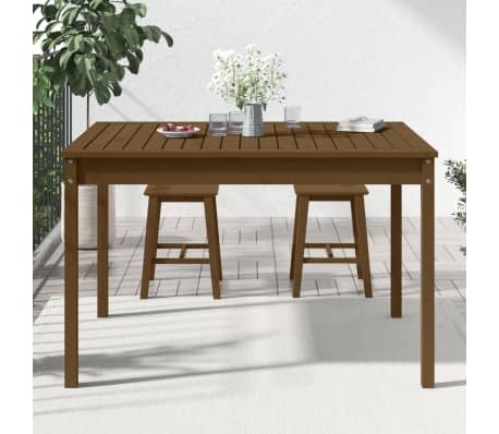 VidaXL Tuintafel Grenenhout Honingbruin - 121cm - 35% Korting!