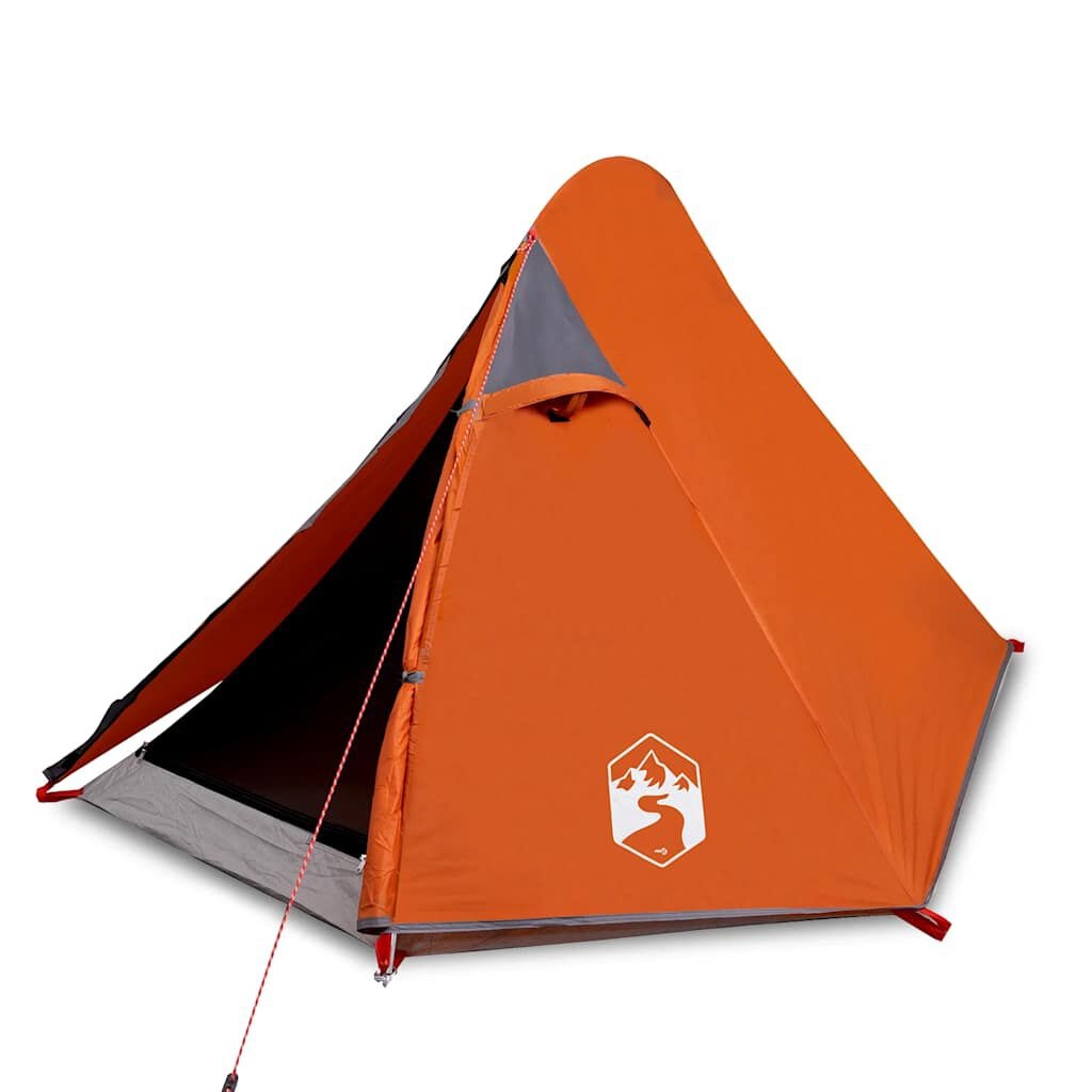 vidaXL Koepeltent 2-persoons Grijs/Oranje - 35% Korting!