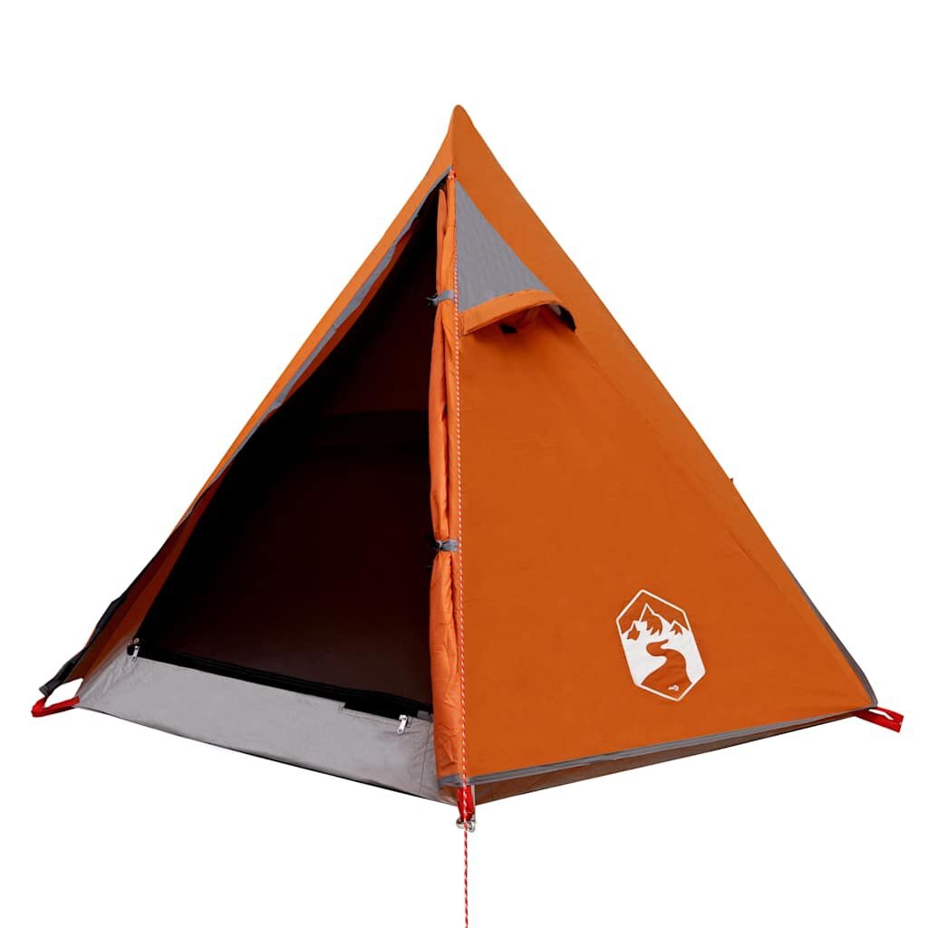 vidaXL Koepeltent 2-persoons Grijs/Oranje - 35% Korting!