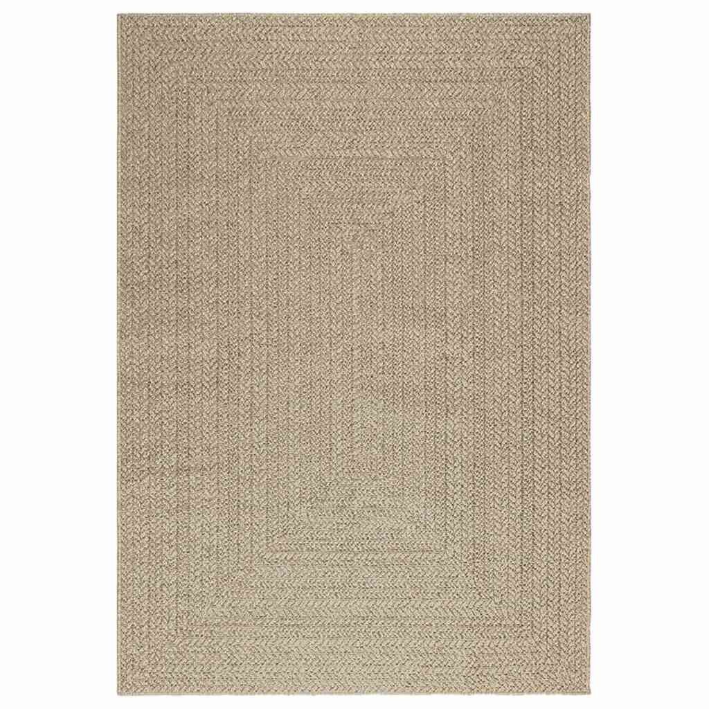 vidaXL Vloerkleed Beige Jute Look 140x200 cm - 35% Korting!