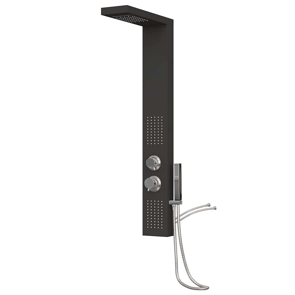 vidaXL Douchepaneel Zwart - 35% Korting! Topdeal!