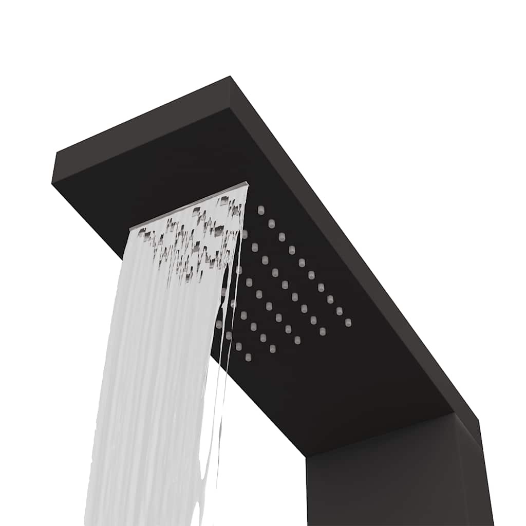 vidaXL Douchepaneel Zwart - 35% Korting! Topdeal!