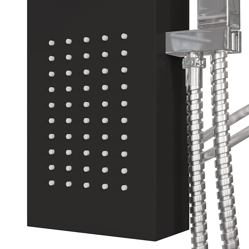 vidaXL Douchepaneel Zwart - 35% Korting! Topdeal!