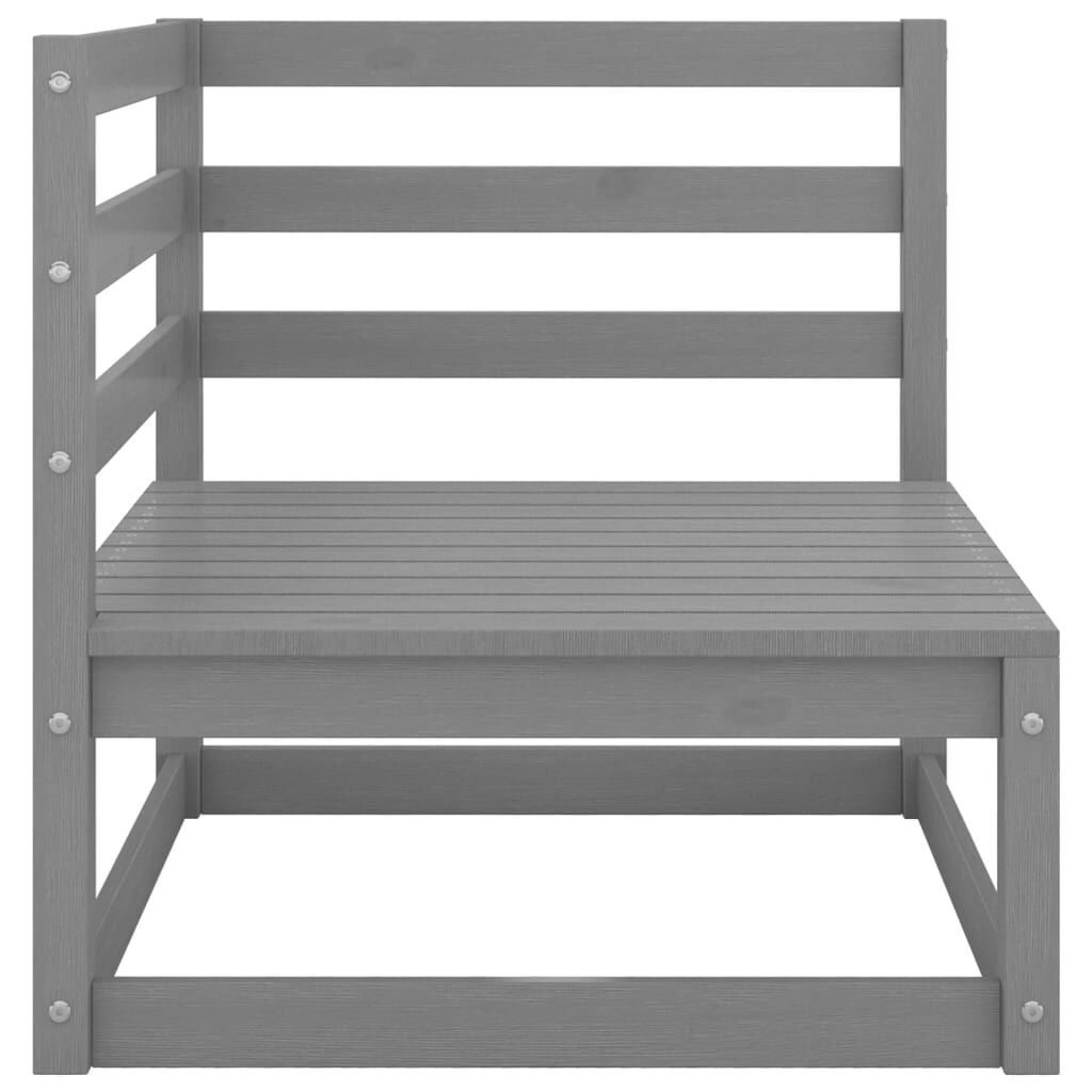 VidaXL Tuinbank 2-zits Grenenhout Grijs -35%