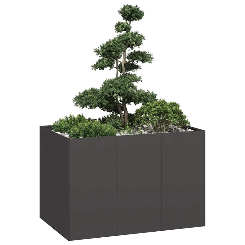 vidaXL Plantenbak 120x80x80cm Zwart - 45% Korting!