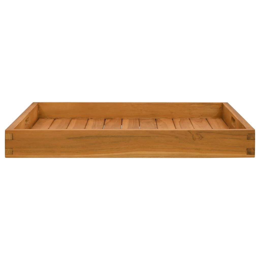 Teak Dienblad 60x60cm - NU 35% Korting! Massief Hout