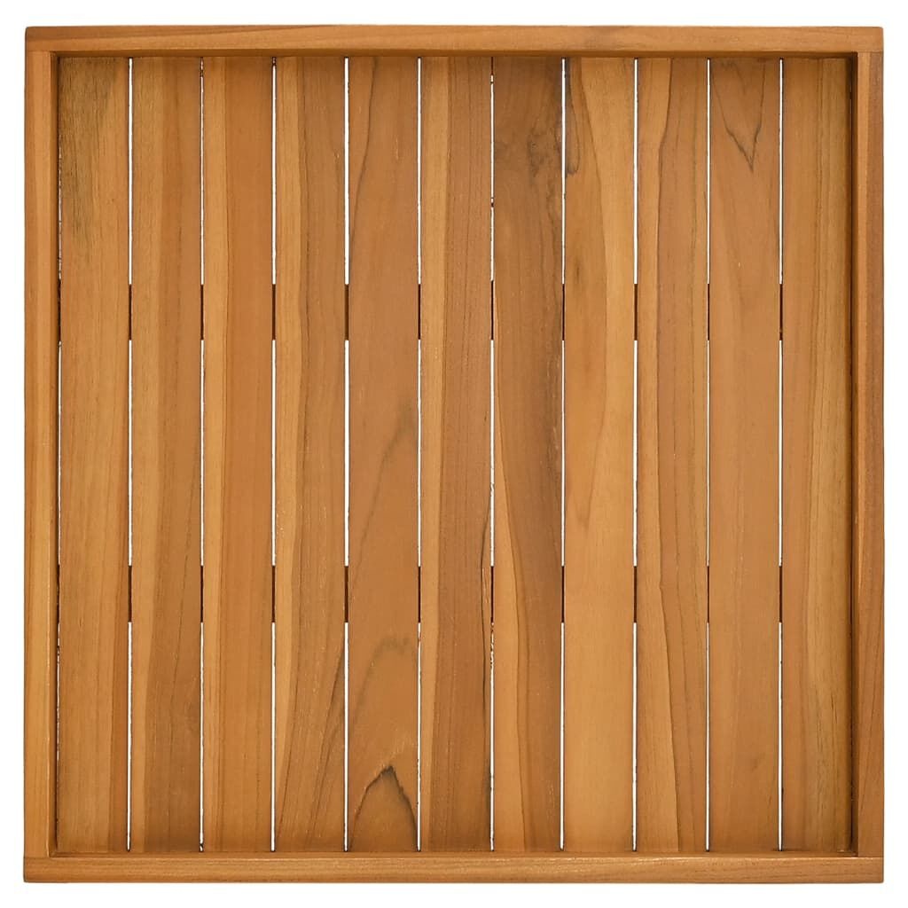 Teak Dienblad 60x60cm - NU 35% Korting! Massief Hout