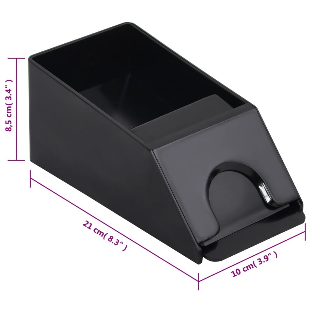 vidaXL Kaartschoen (2 Decks) Zwart - 35% Korting!
