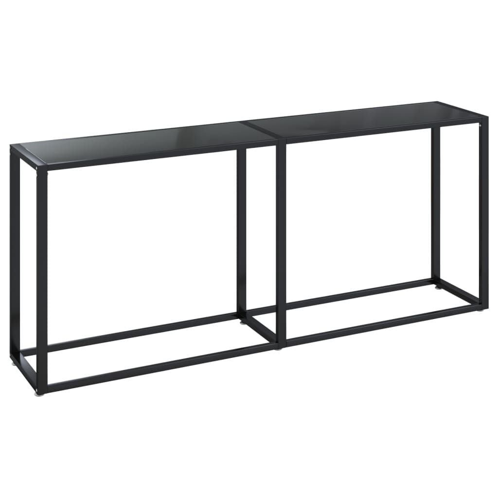 vidaXL Wandtafel Zwart Glas 180cm - Krasjes, TOPDEAL -55%