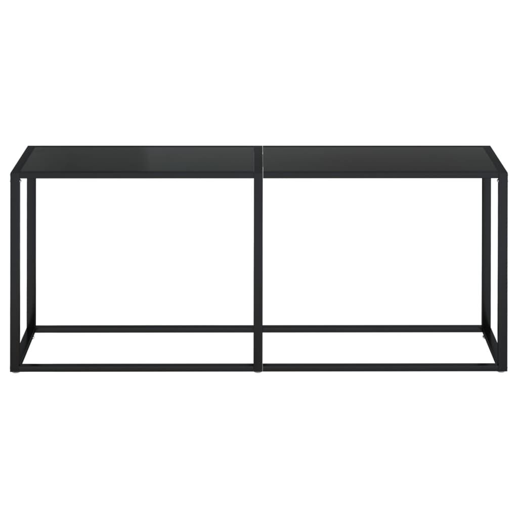 vidaXL Wandtafel Zwart Glas 180cm - Krasjes, TOPDEAL -55%