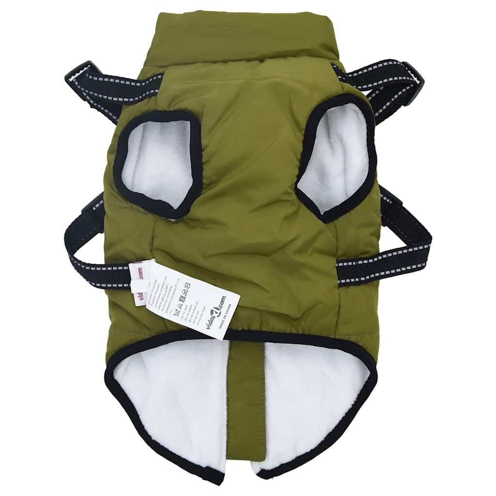 VidaXL Hondenjas met Harnas Legergroen L32 - 53% Korting!