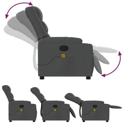 vidaXL Massagestoel Donkergrijs - 42% Korting!