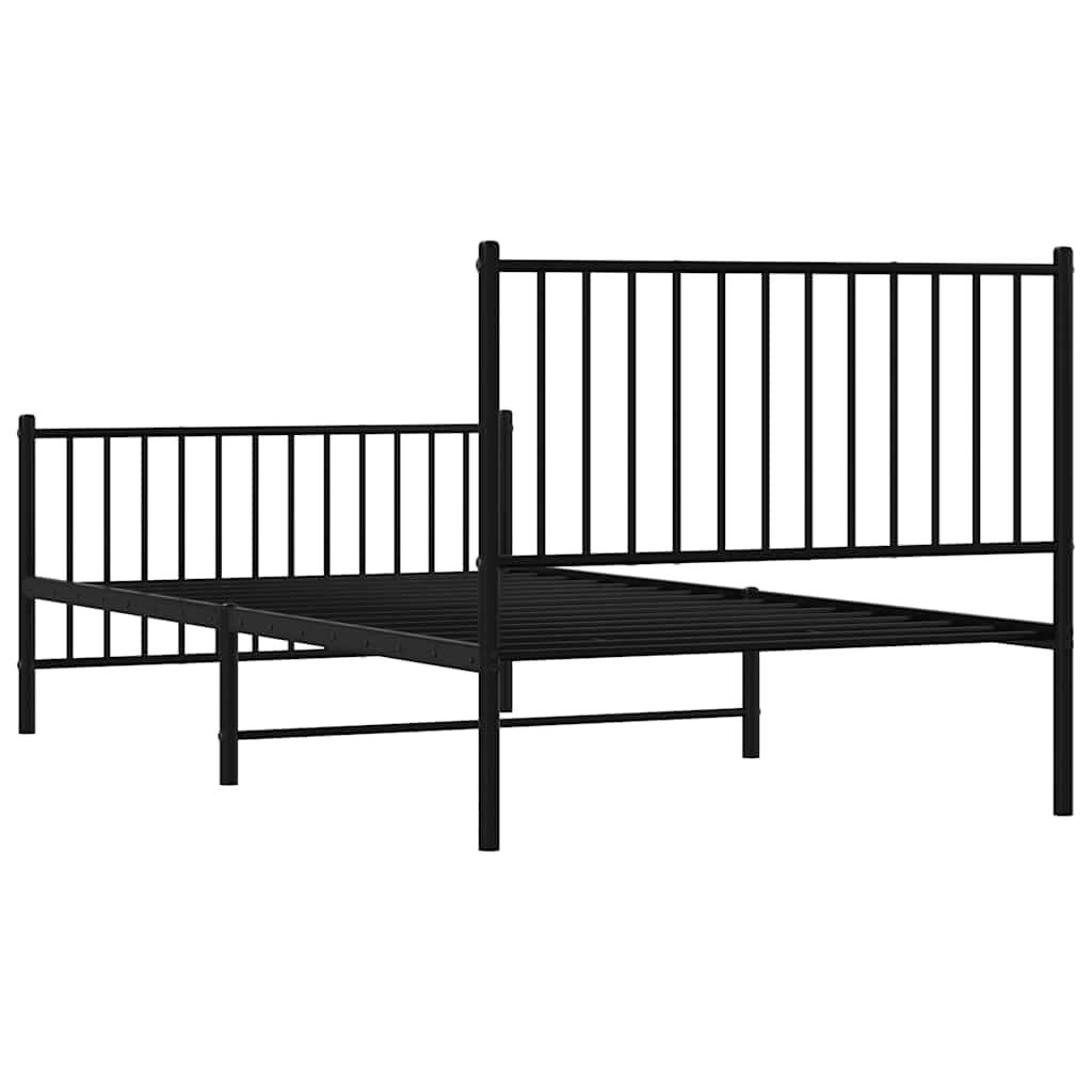 VidaXL Bedframe 100x200 Zwart Metaal - 47% Korting!