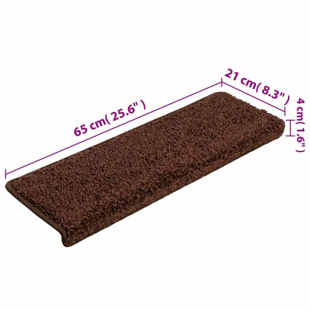 Trapmatten Bruin (15 st) - 65x21cm - 47% Korting!