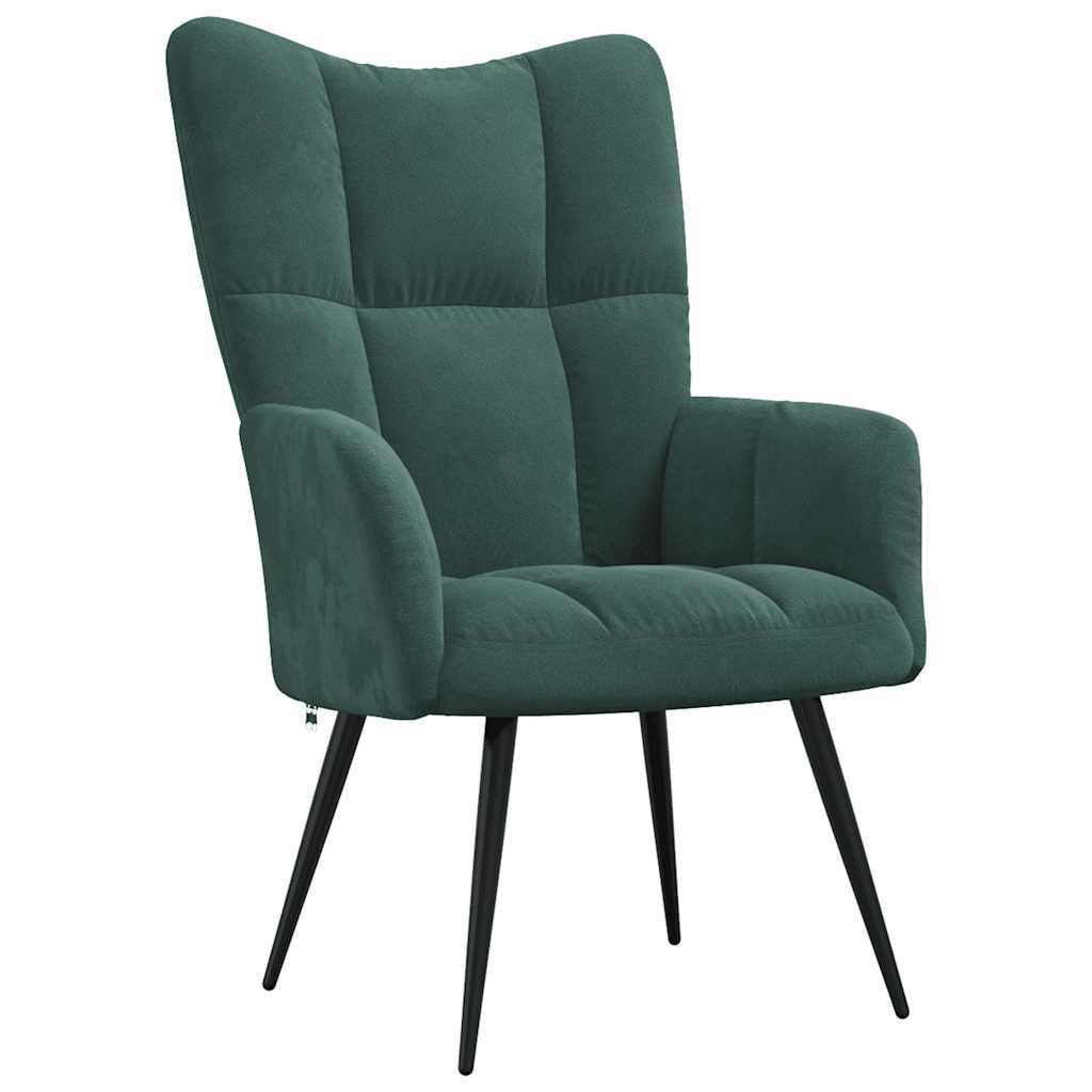 VidaXL Relaxstoel Fluweel Donkergroen - 35% Korting!