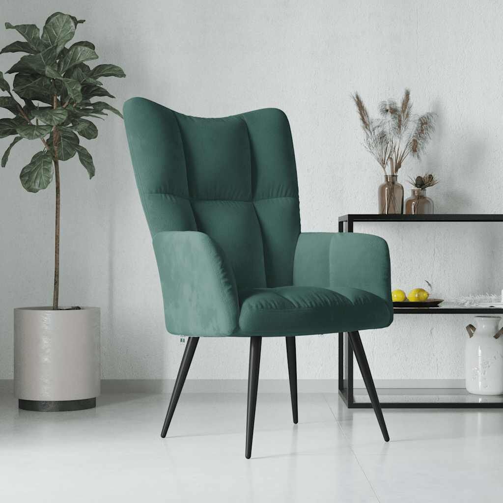 VidaXL Relaxstoel Fluweel Donkergroen - 35% Korting!