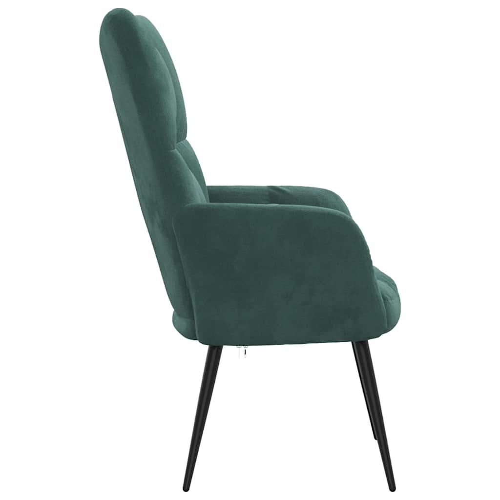 VidaXL Relaxstoel Fluweel Donkergroen - 35% Korting!