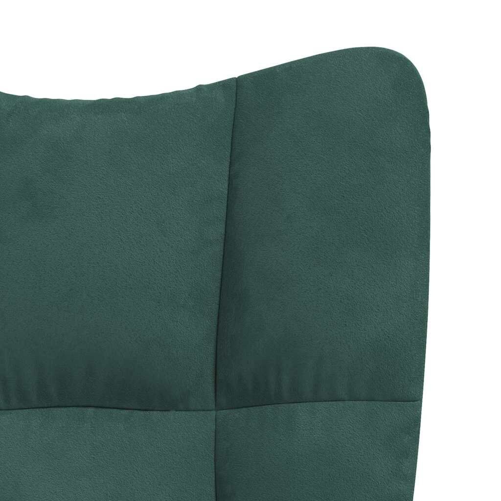 VidaXL Relaxstoel Fluweel Donkergroen - 35% Korting!