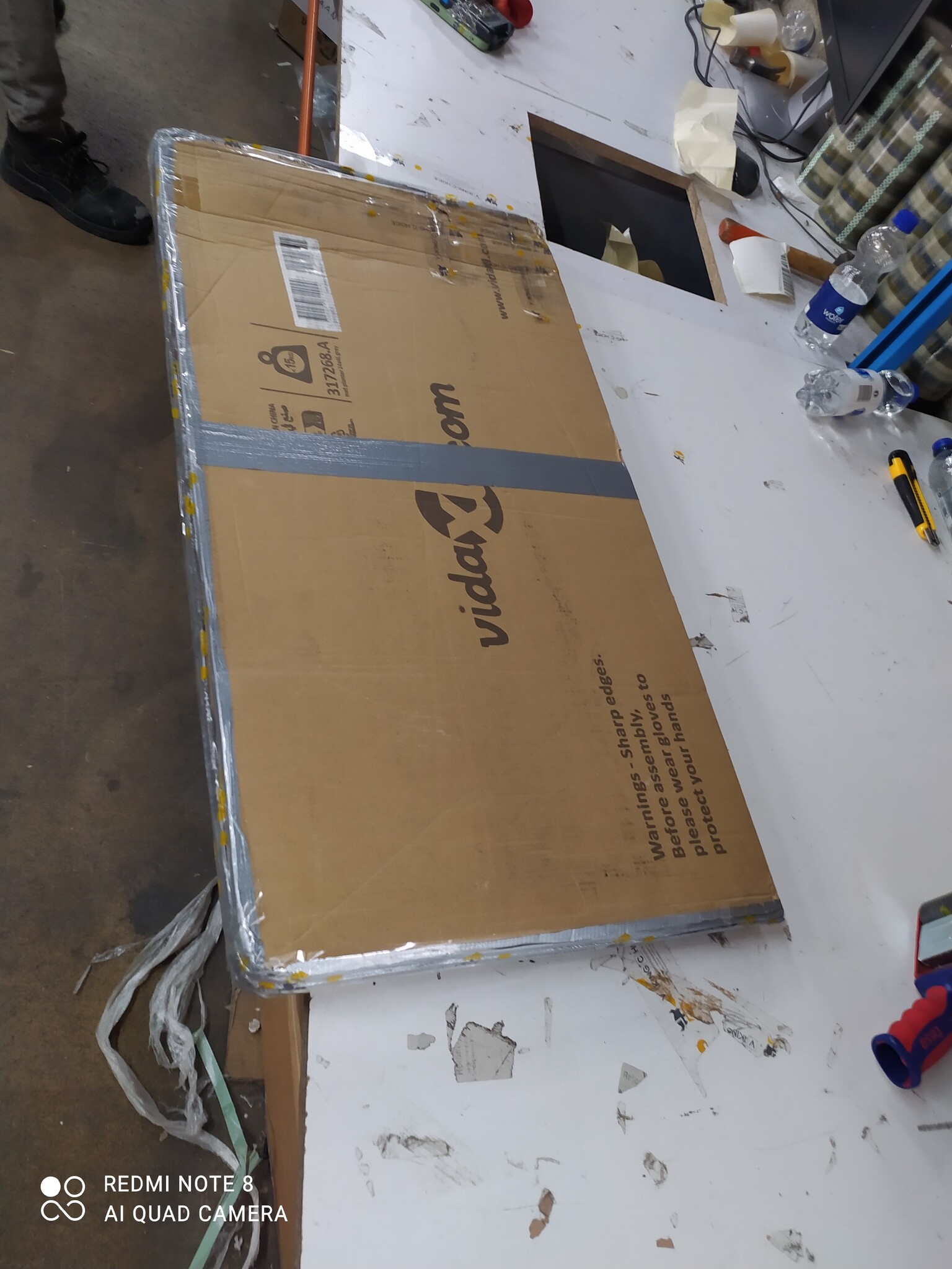 VidaXL Plantenbak Verhoogd 240cm - Grijs - 45% Korting!