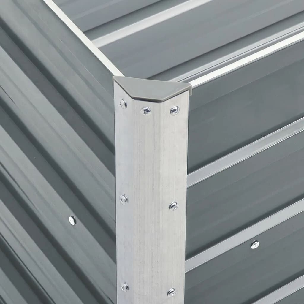 VidaXL Plantenbak Verhoogd 240cm - Grijs - 45% Korting!