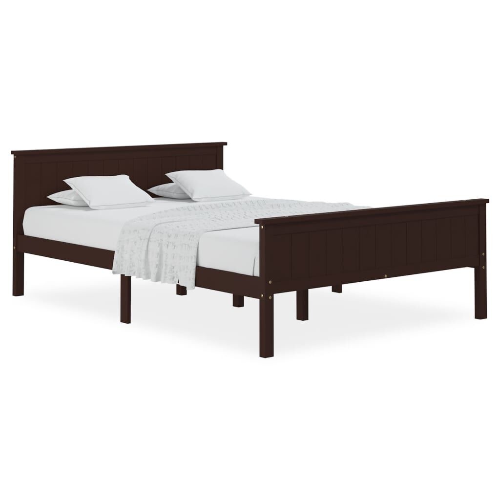 Bedframe Grenenhout 120x200cm Donkerbruin -35%