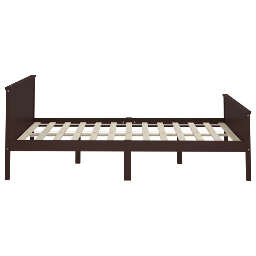 Bedframe Grenenhout 120x200cm Donkerbruin -35%