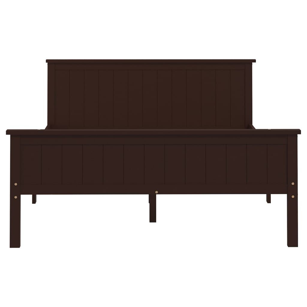 Bedframe Grenenhout 120x200cm Donkerbruin -35%