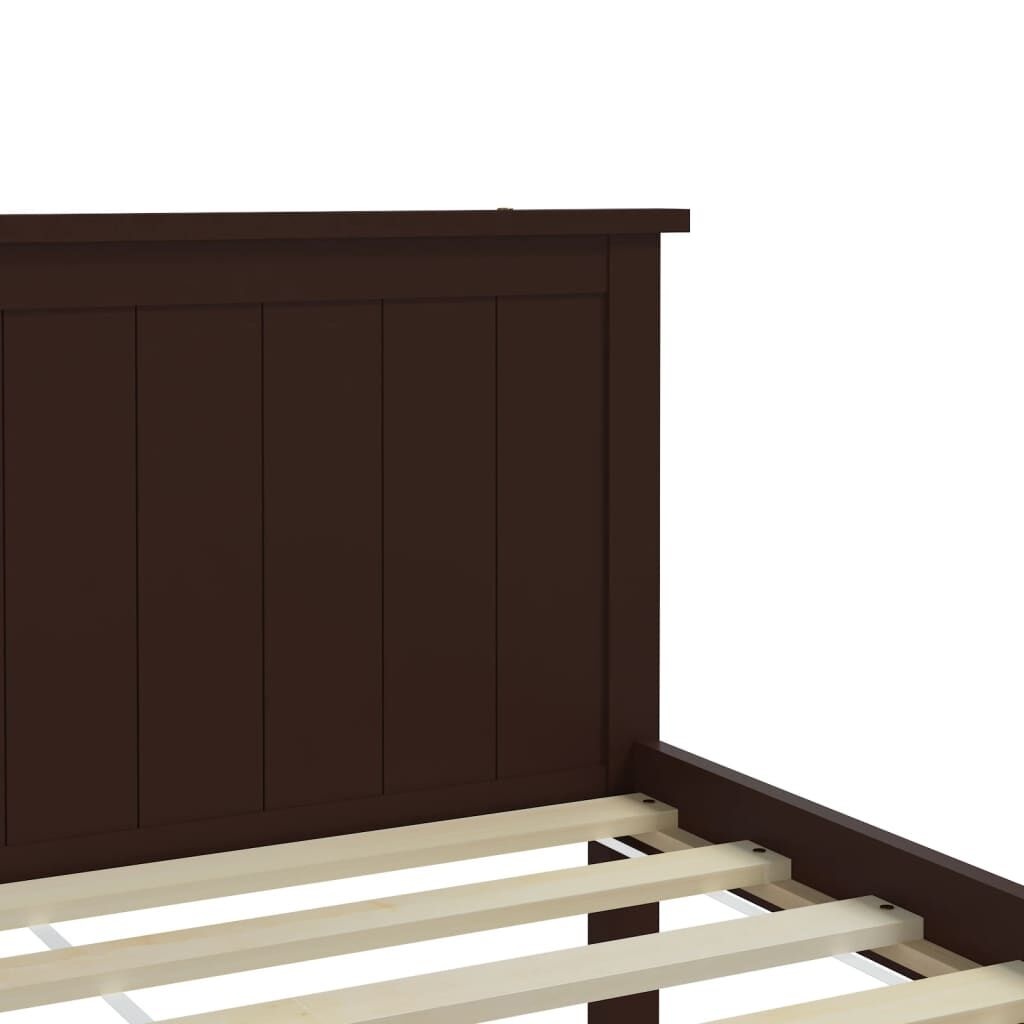 Bedframe Grenenhout 120x200cm Donkerbruin -35%