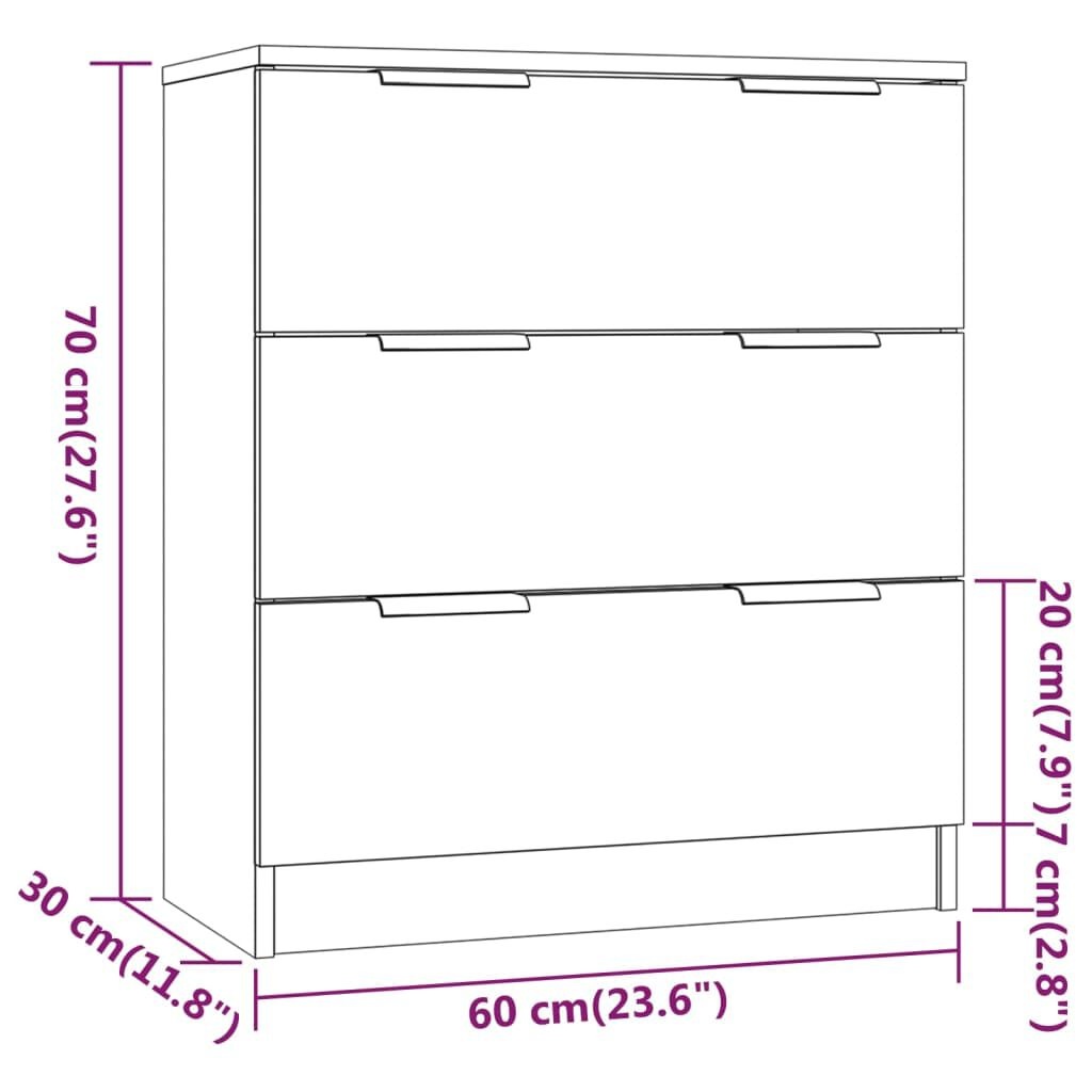 vidaXL Dressoir Sonoma Eiken 60cm - 35% Korting!