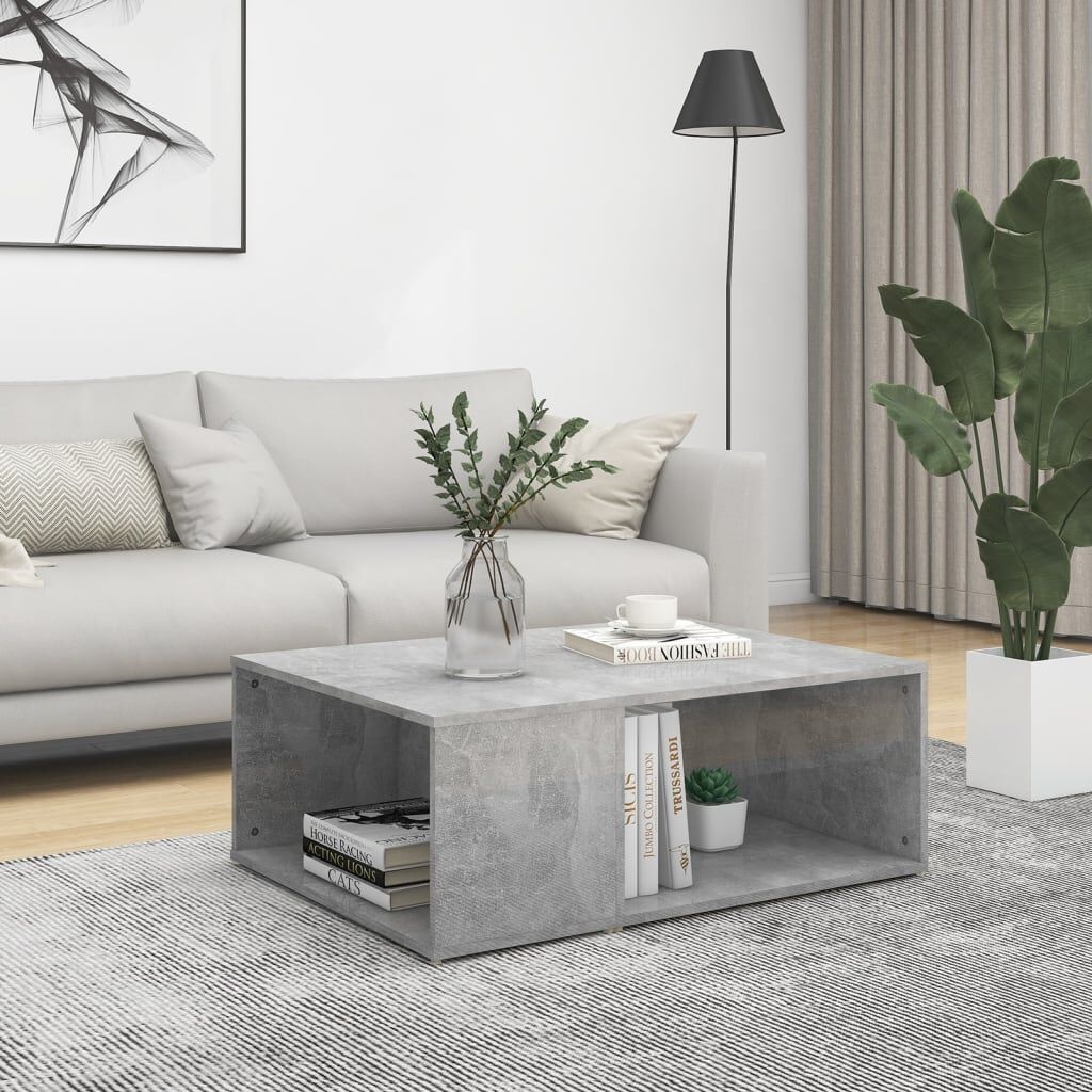 vidaXL Salontafel Betongrijs - 90x67cm - 35% Korting!