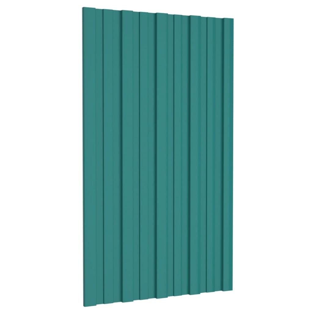 vidaXL Dakpanelen Groen 36st - Gegalvaniseerd Staal - 35% Korting!