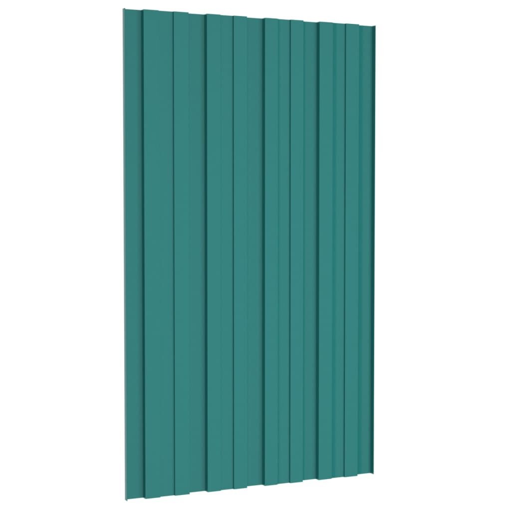vidaXL Dakpanelen Groen 36st - Gegalvaniseerd Staal - 35% Korting!