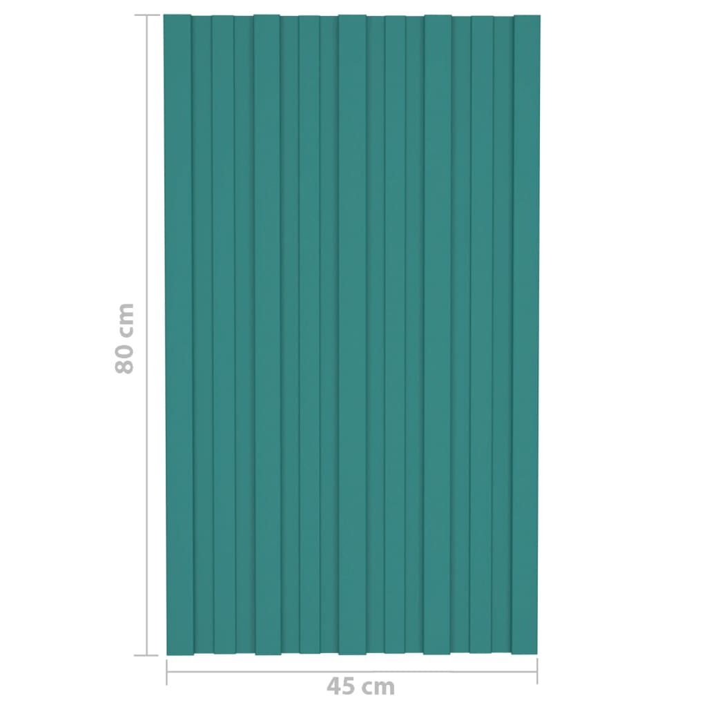 vidaXL Dakpanelen Groen 36st - Gegalvaniseerd Staal - 35% Korting!