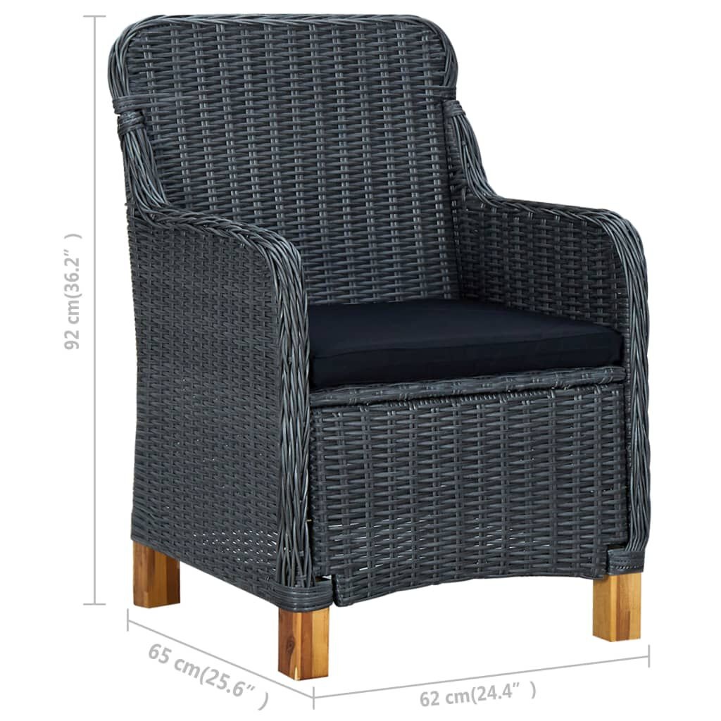 vidaXL Tuinstoelen (2 st) met Kussens -35% Korting!