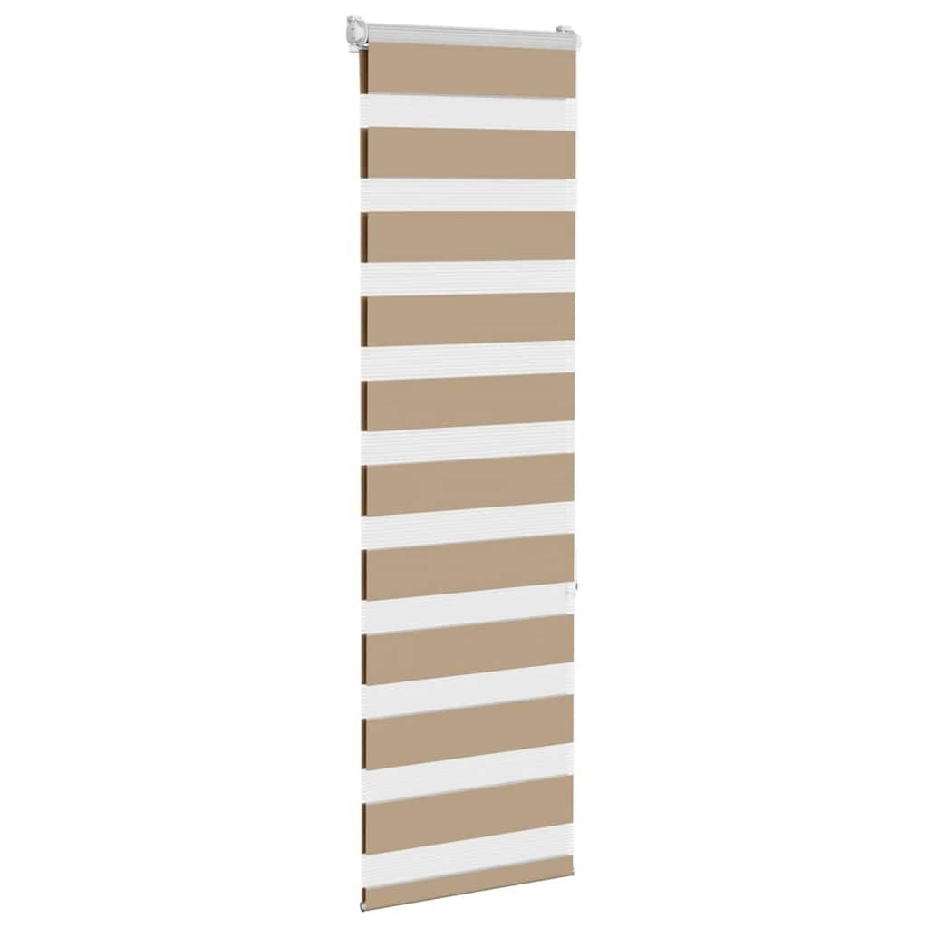 Zebra Rolgordijn Zandbruin 45x150cm - 45% Korting!