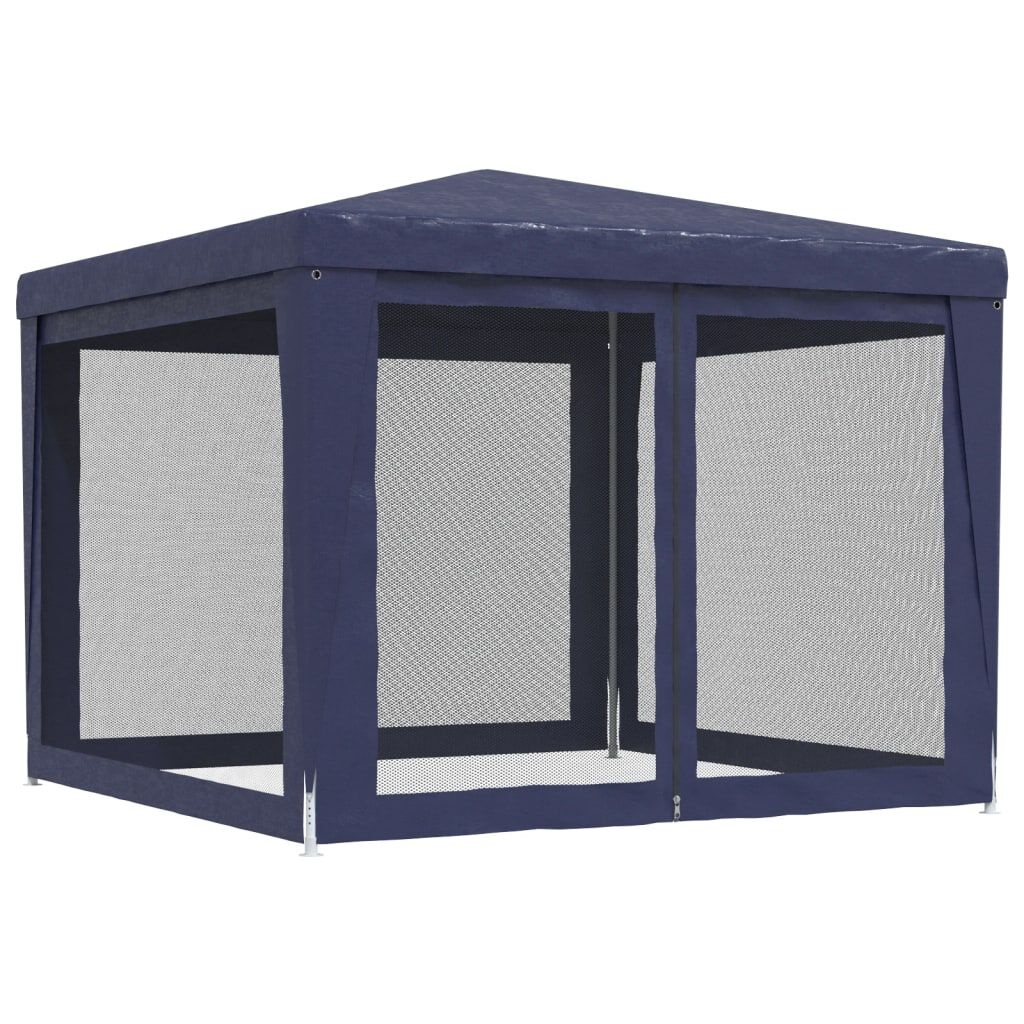 Partytent 3x3m Blauw m. Zijwanden - 35% Korting!