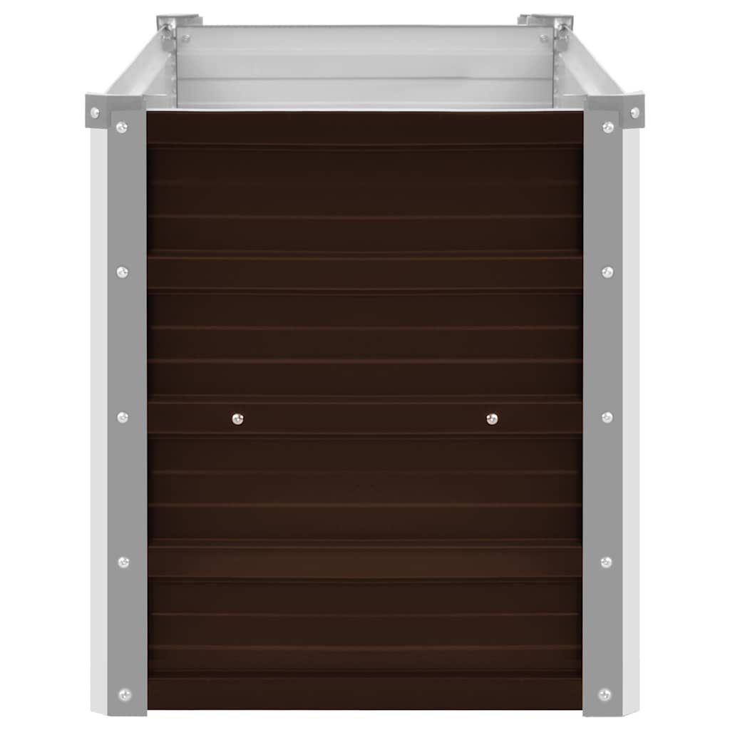 VidaXL Plantenbak Gegalvaniseerd Staal Bruin 160cm - 35% Korting!