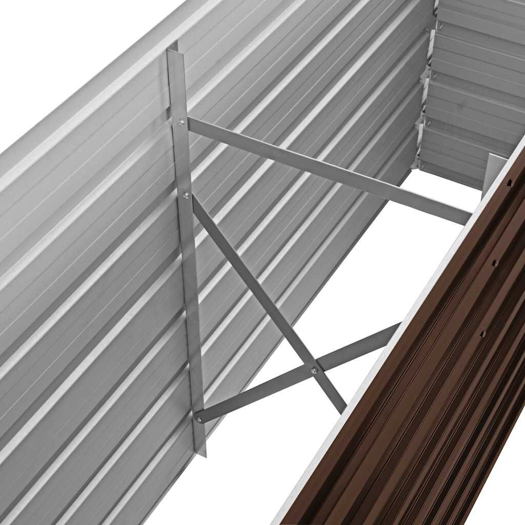 VidaXL Plantenbak Gegalvaniseerd Staal Bruin 160cm - 35% Korting!