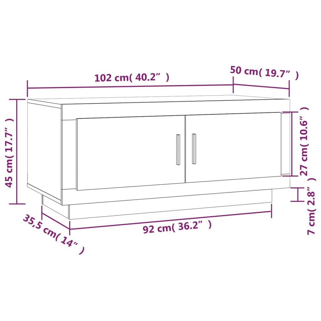 Salontafel Wit 102cm - Zo Goed Als Nieuw - 35% Korting!