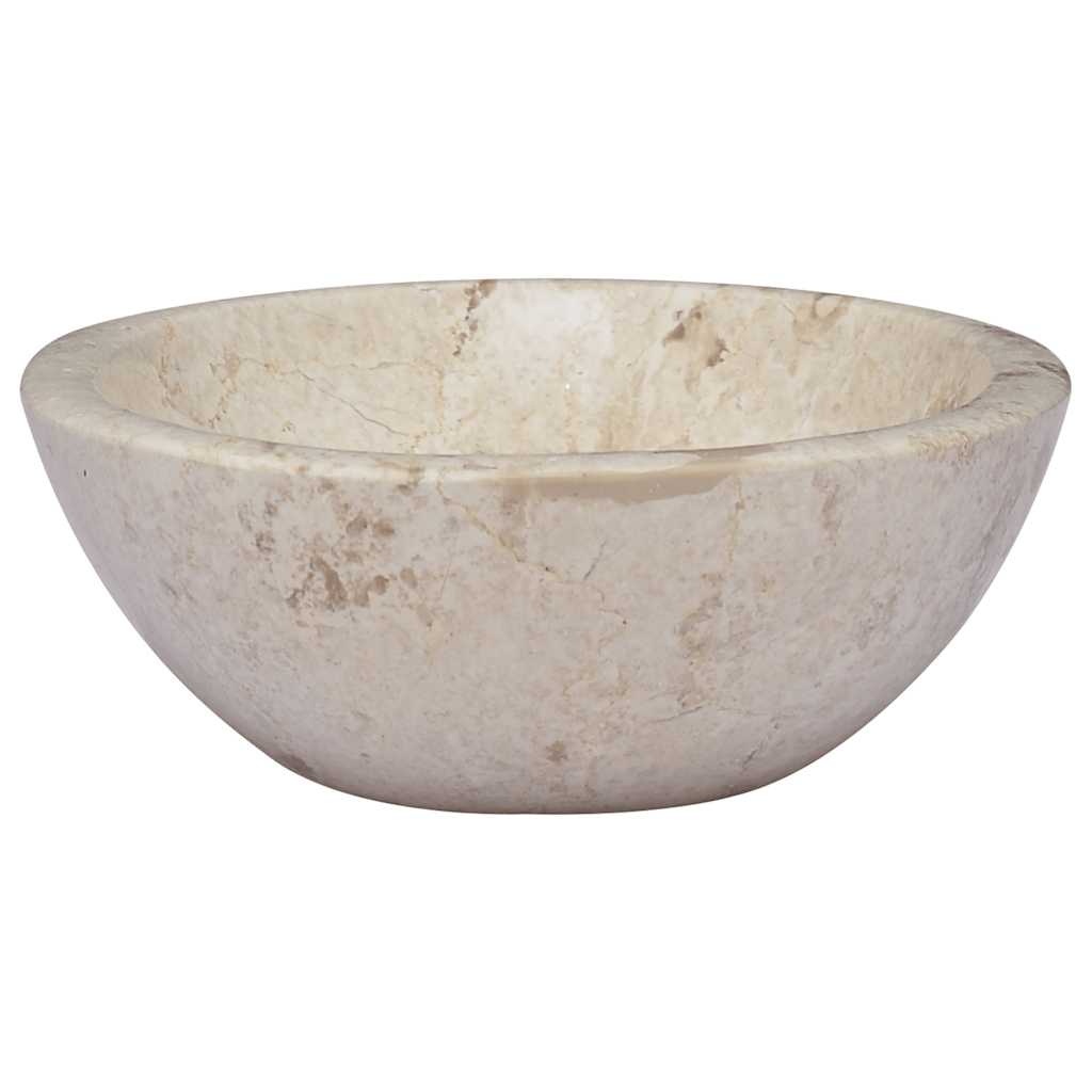 Marmeren Wastafel Crème 53cm - Nieuwstaat - 35% Korting!