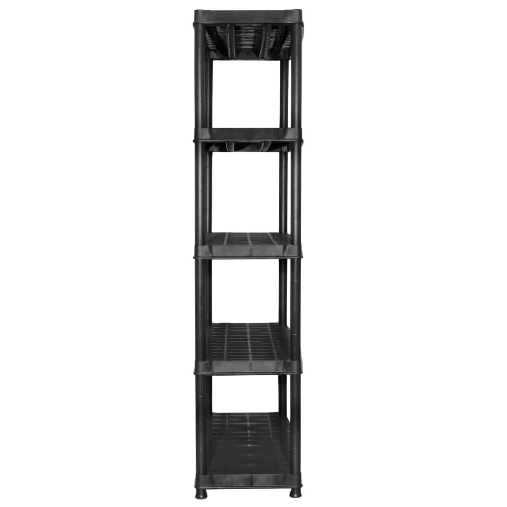 vidaXL Opbergrek Zwart - 5 Laags - 85x40x185cm - 35% Korting!