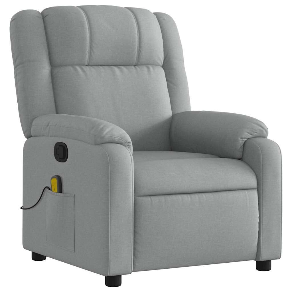 vidaXL Massagestoel Lichtgrijs - Scheurtje - 60% Korting!