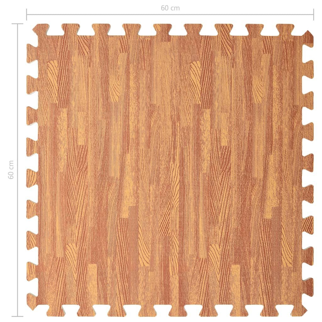 vidaXL Vloermatten Houtlook 12st -4,32m²! 35% Korting!